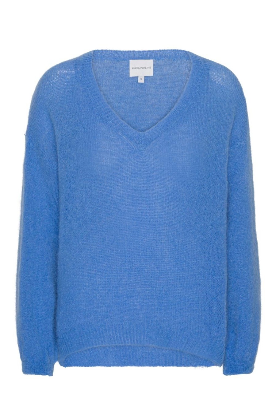 Knitwear | Americandreams Silja V Neck Knit Sky Blue