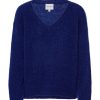 Knitwear | Americandreams Silja V Neck Knit Navy Blue