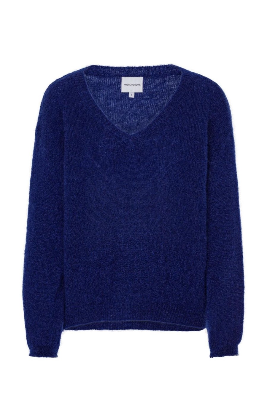 Knitwear | Americandreams Silja V Neck Knit Navy Blue