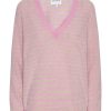 Knitwear | Americandreams Christy V Neck Cashmere Pullover Light Pink / Beige