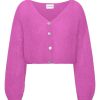 Knitwear | Americandreams Cornelia Cropped Cardigan Pearly Purple