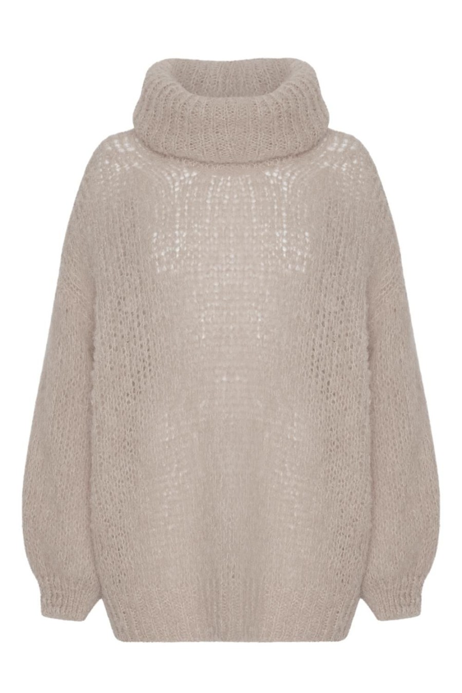 Knitwear | Americandreams Pepper Roll Neck Alpaca Pullover Beige