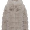 Outerwear | Americandreams Blake Short Faux Fur Jacket Beige