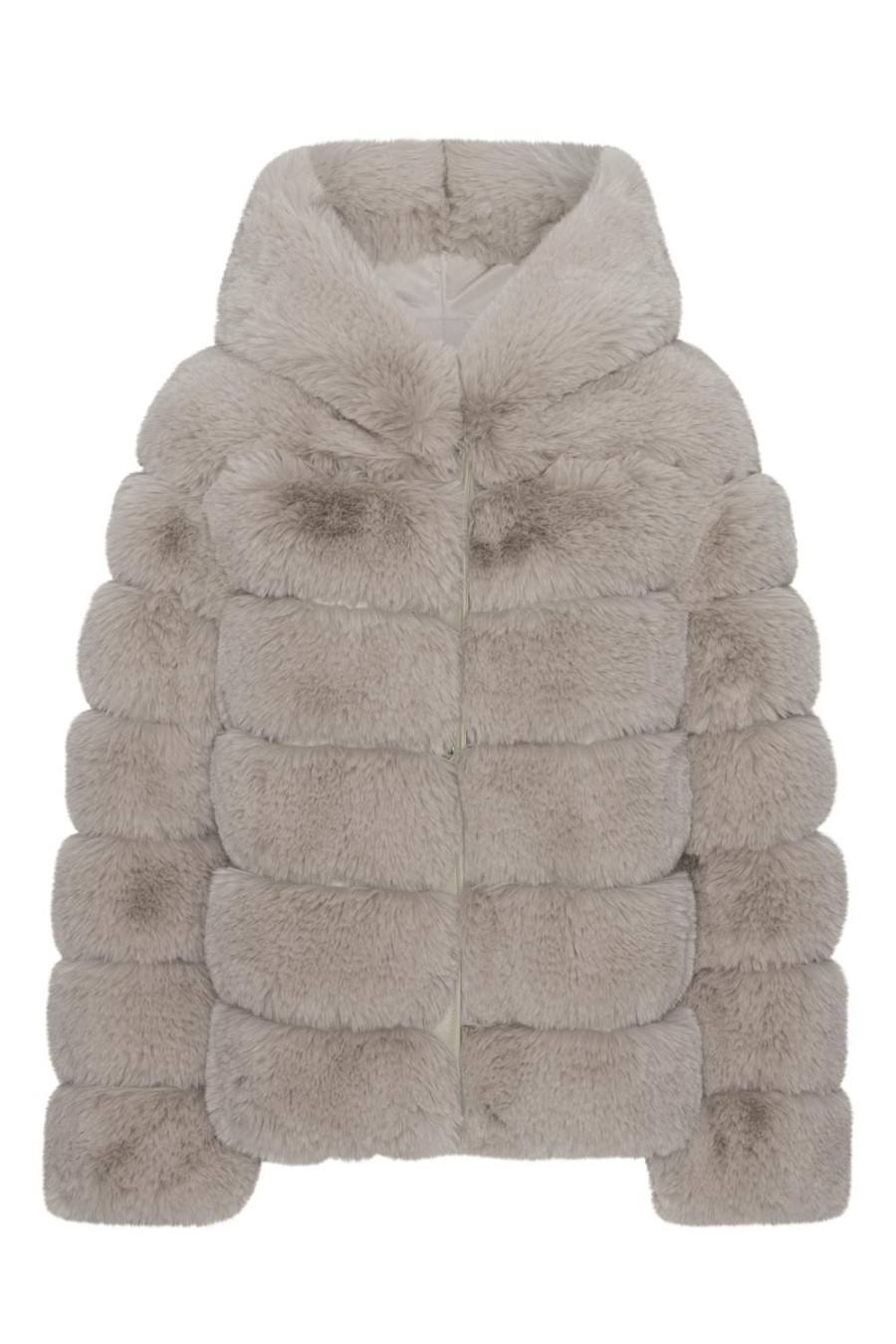 Outerwear | Americandreams Blake Short Faux Fur Jacket Beige