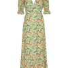 Dresses | Americandreams Koko Dress Long Open Back Green Flower