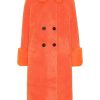 Outerwear | Americandreams Fiona Long Wool Coat Orange