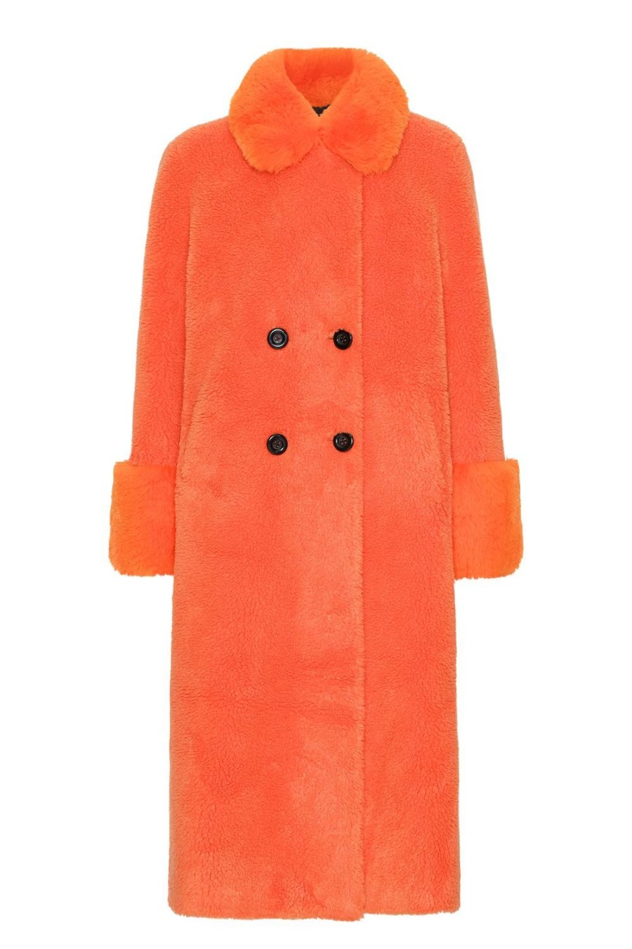 Outerwear | Americandreams Fiona Long Wool Coat Orange