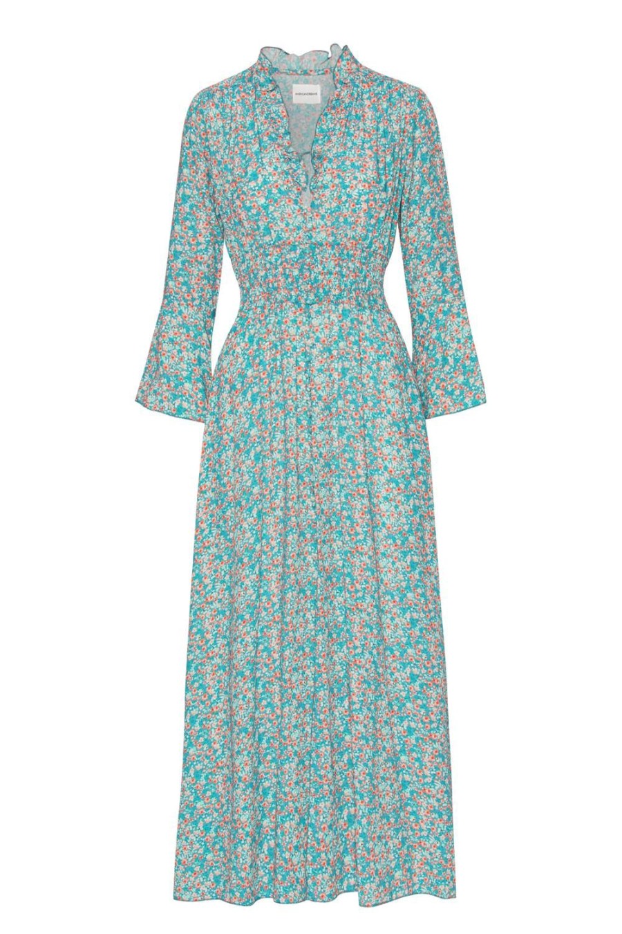 Dresses | Americandreams Sally Long Dress Turquoise Multiflower