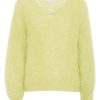 Knitwear | Americandreams Milana Ls Mohair Knit Light Yellow