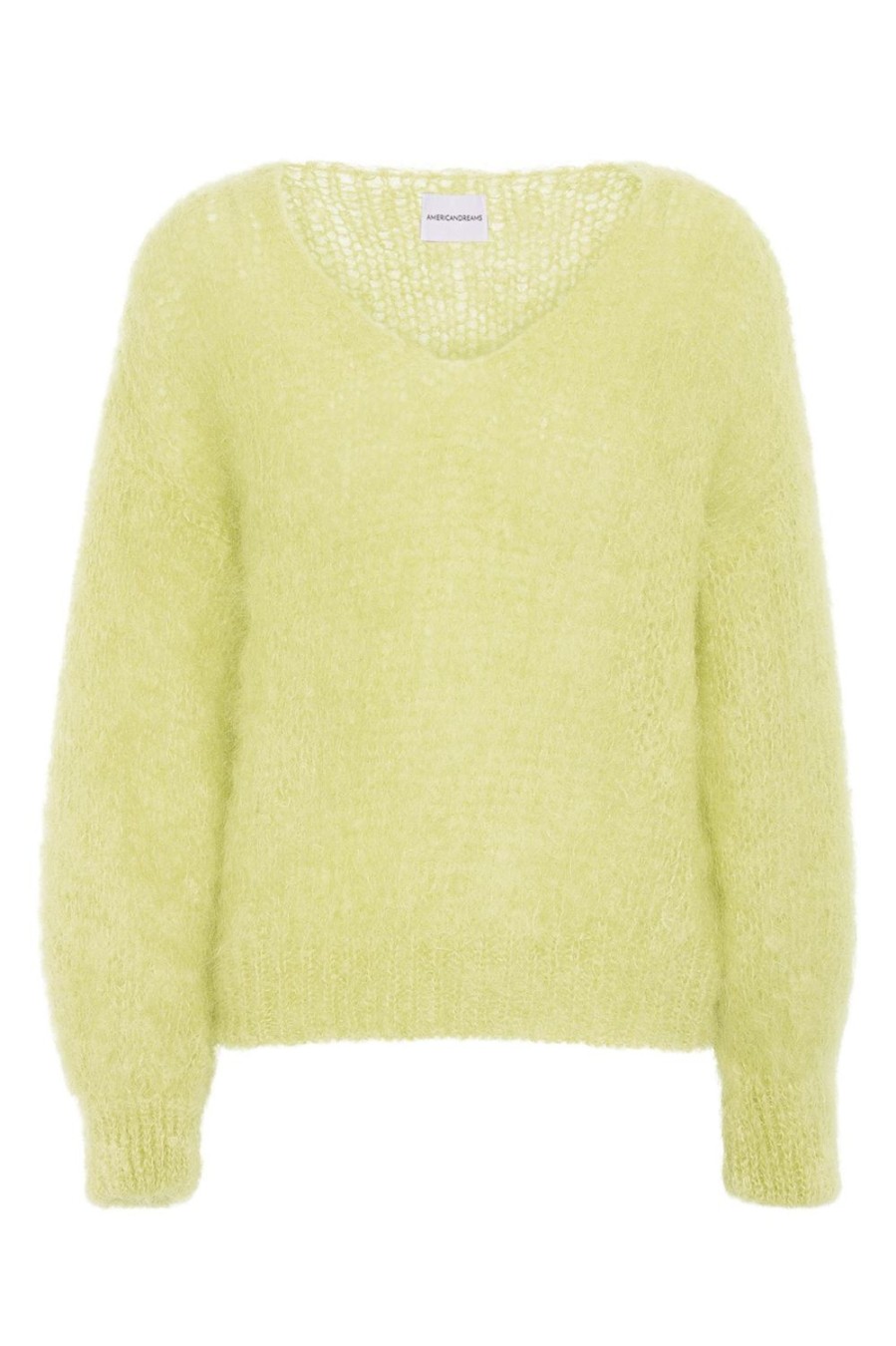 Knitwear | Americandreams Milana Ls Mohair Knit Light Yellow