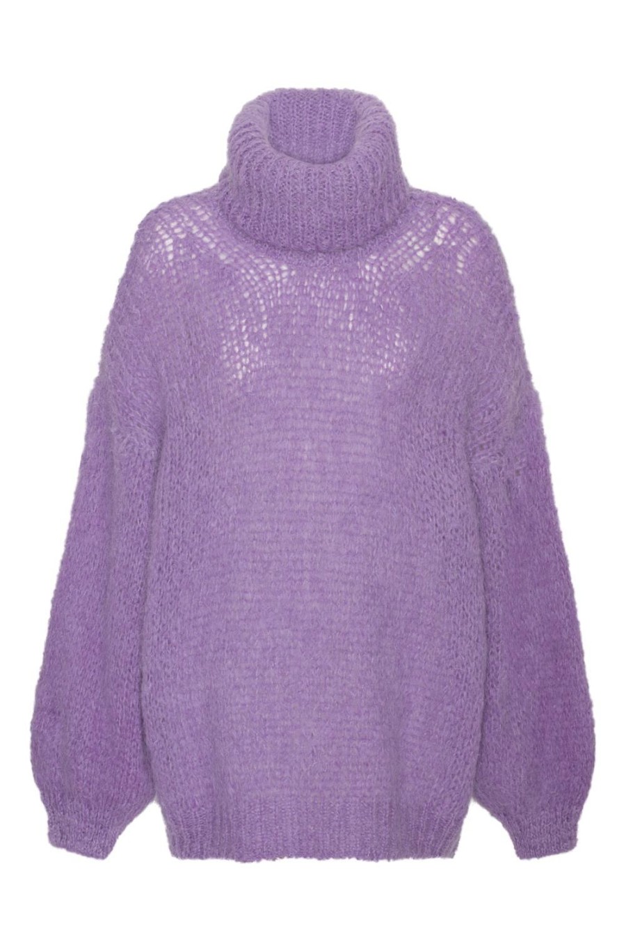 Knitwear | Americandreams Pepper Roll Neck Alpaca Pullover Lilac