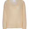 Knitwear | Americandreams Silja V Neck Knit Almond