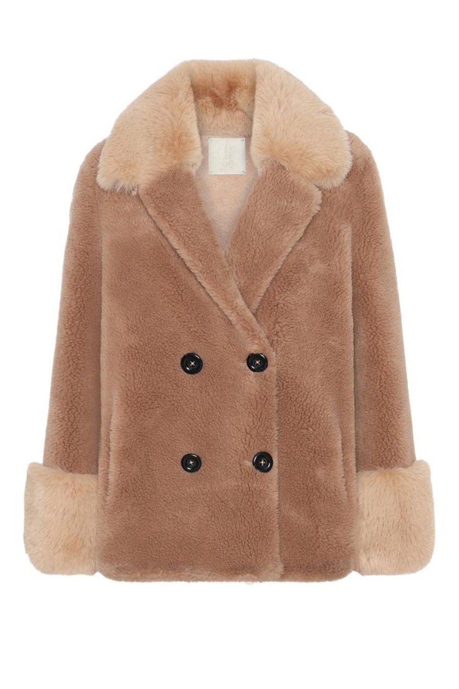 Outerwear | Americandreams Fiona Short Wool Coat Light Brown