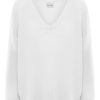 Knitwear | Americandreams Silja V Neck Knit White