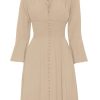 Dresses | Americandreams Sally Short Dress Solid Beige