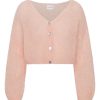 Knitwear | Americandreams Cornelia Cropped Cardigan Peach