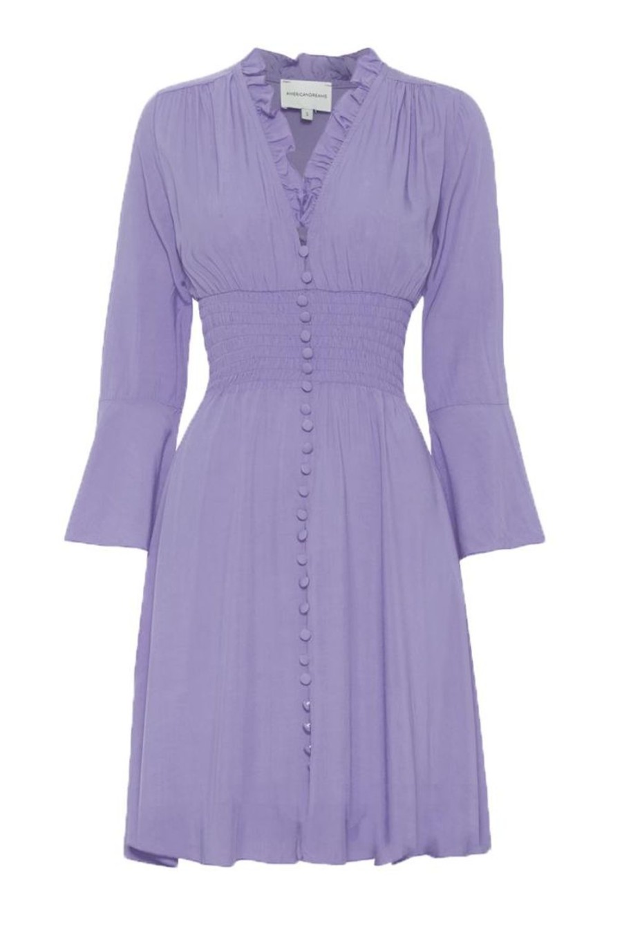 Dresses | Americandreams Sally Short Dress Solid Lilac