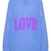 Knitwear | Americandreams Silja Back Letters Sky Blue W/ Purple Letters (Love)