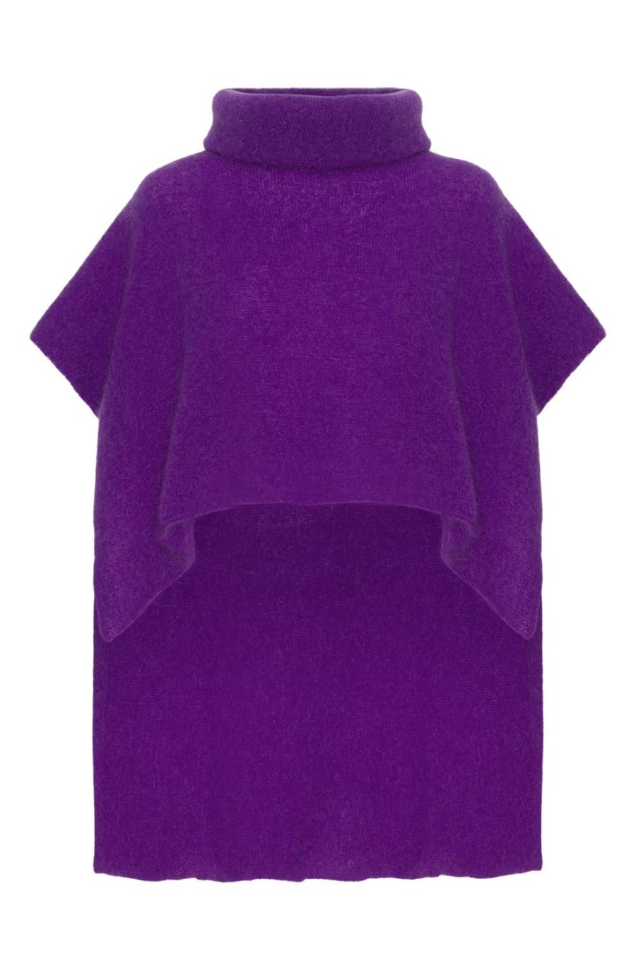 Knitwear | Americandreams Bella Poncho Deep Purple