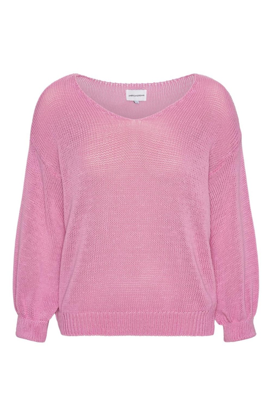 Knitwear | Americandreams Milana Ls Light Cotton Knit Soft Berry