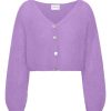 Knitwear | Americandreams Cornelia Cropped Cardigan Lilac