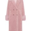 Outerwear | Americandreams Fiona Long Wool Coat Light Pink