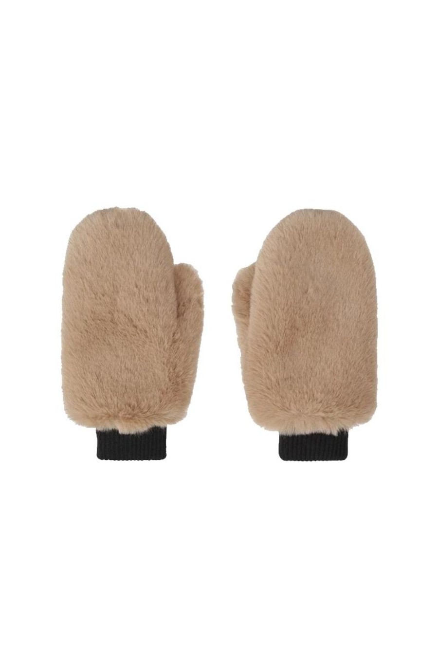 Accessories | Americandreams Ted Faux Fur Mittens Taupe