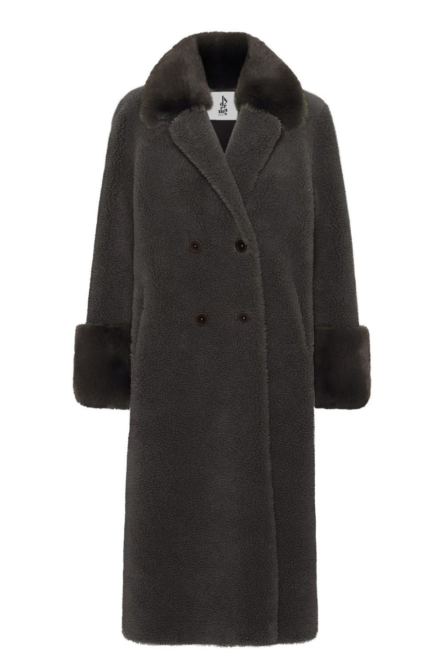 Outerwear | Americandreams Fiona Long Wool Coat Chocolate Brown