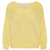 Knitwear | Americandreams Milana Ls Light Cotton Knit Light Yellow