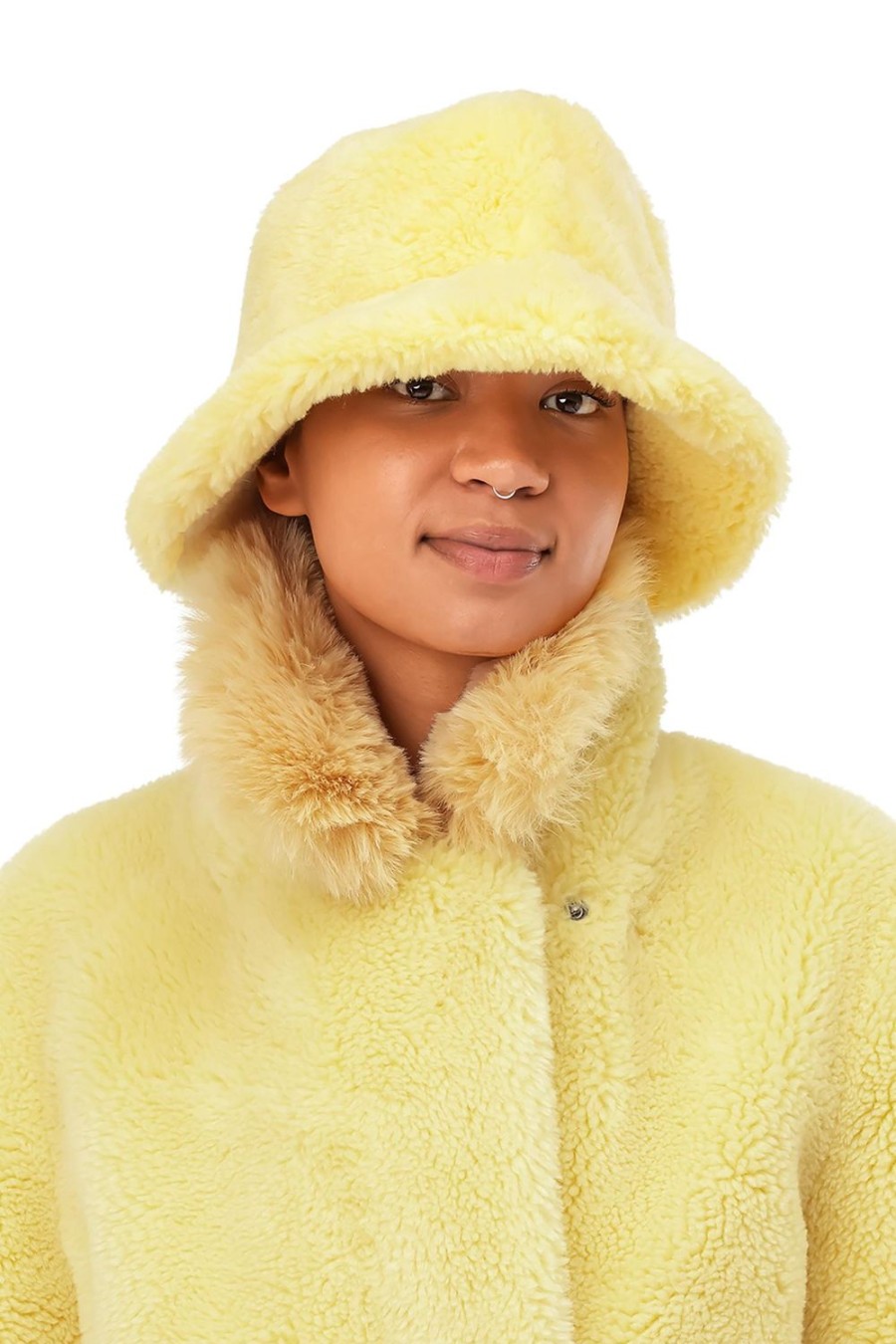 Outerwear | Americandreams Maya Wool Bucket Hat Yellow