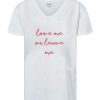 T-Shirts | Americandreams T-Shirt White Love Me Or Leave Me Red Letters