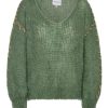 Knitwear | Americandreams Milana Ls Mohair Knit Dusty Green