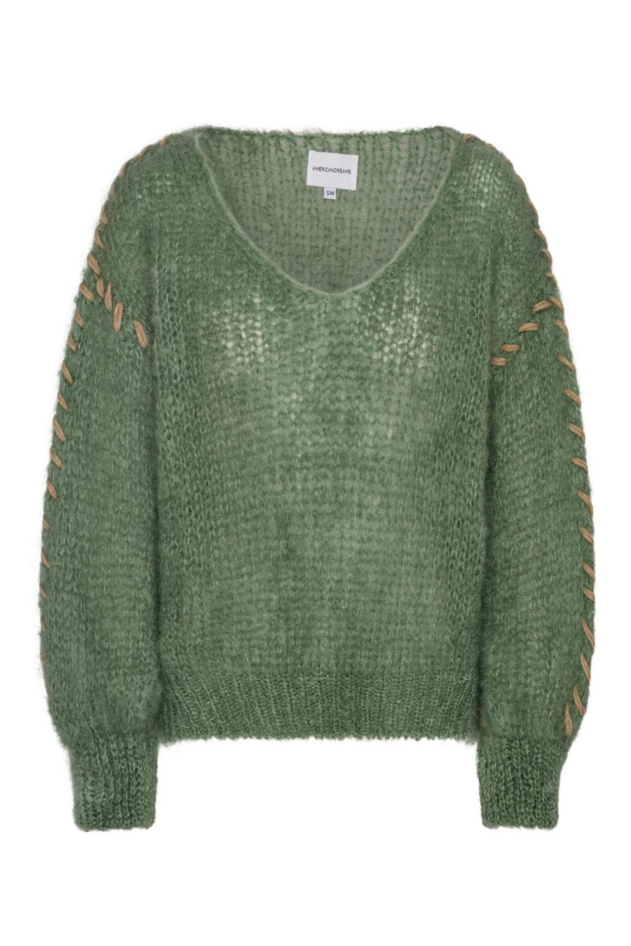 Knitwear | Americandreams Milana Ls Mohair Knit Dusty Green