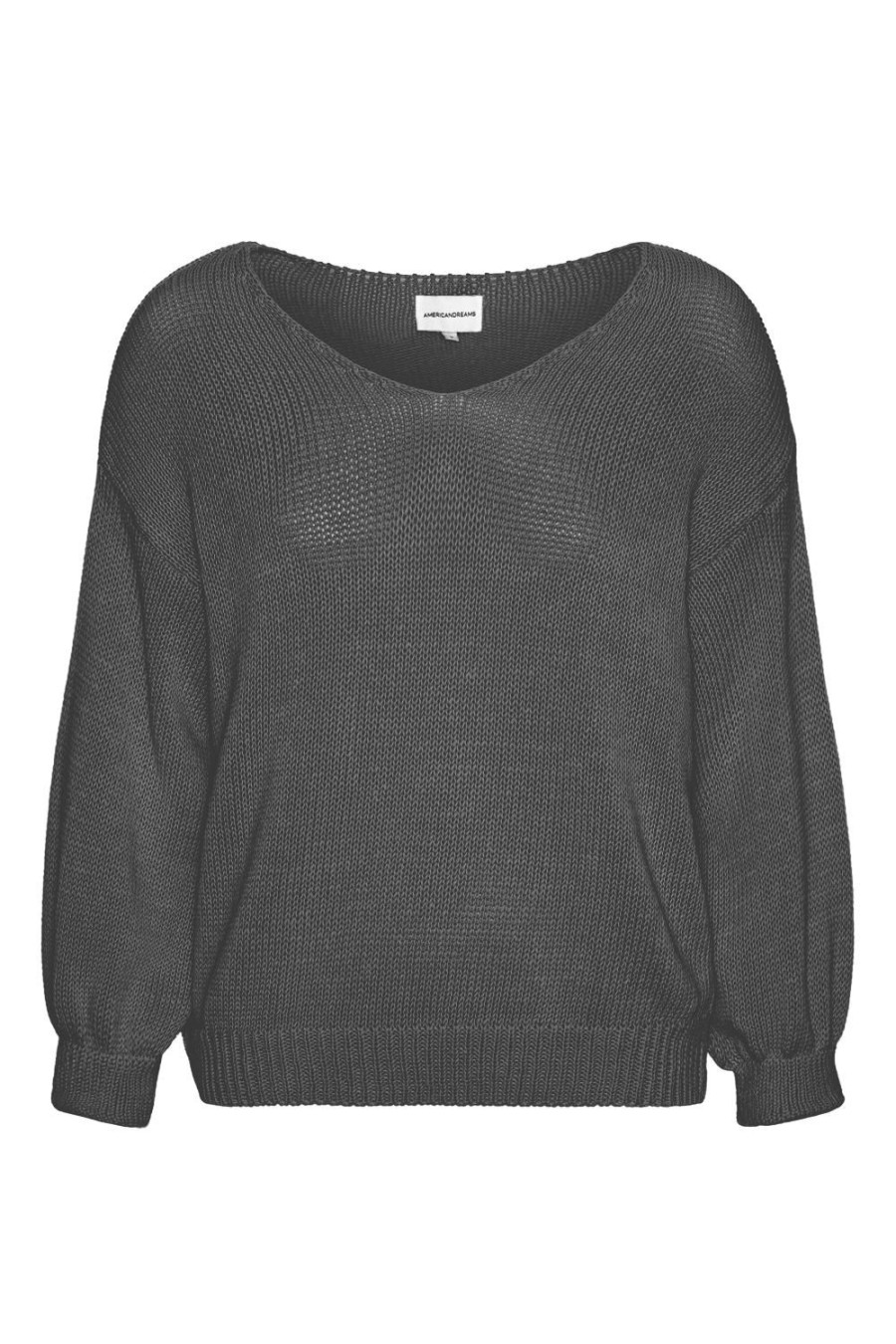 Knitwear | Americandreams Milana Ls Light Cotton Graphite