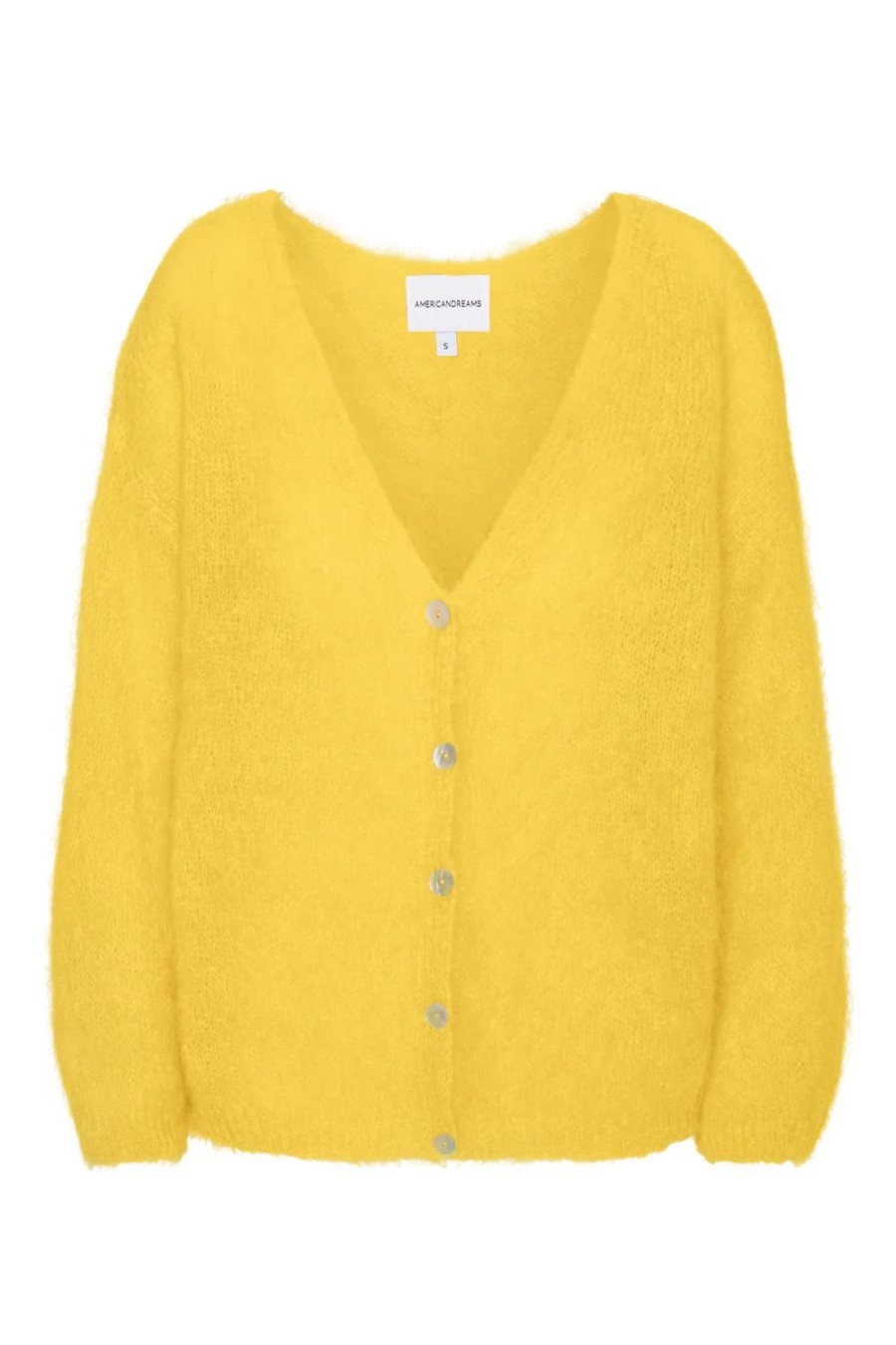 Knitwear | Americandreams Cornelia Ls Cardigan Yellow