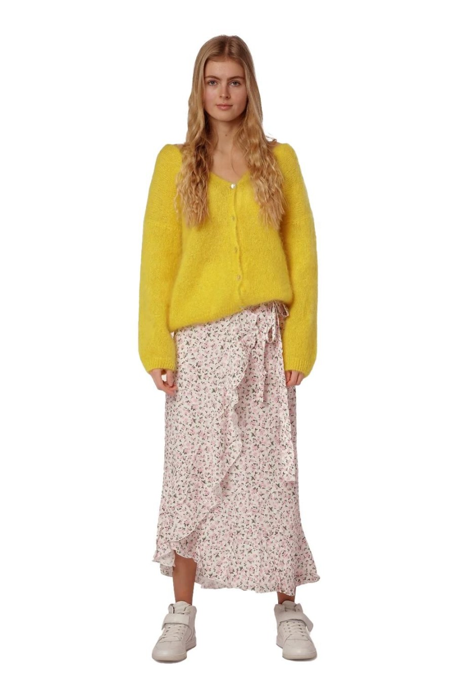 Knitwear | Americandreams Cornelia Ls Cardigan Yellow