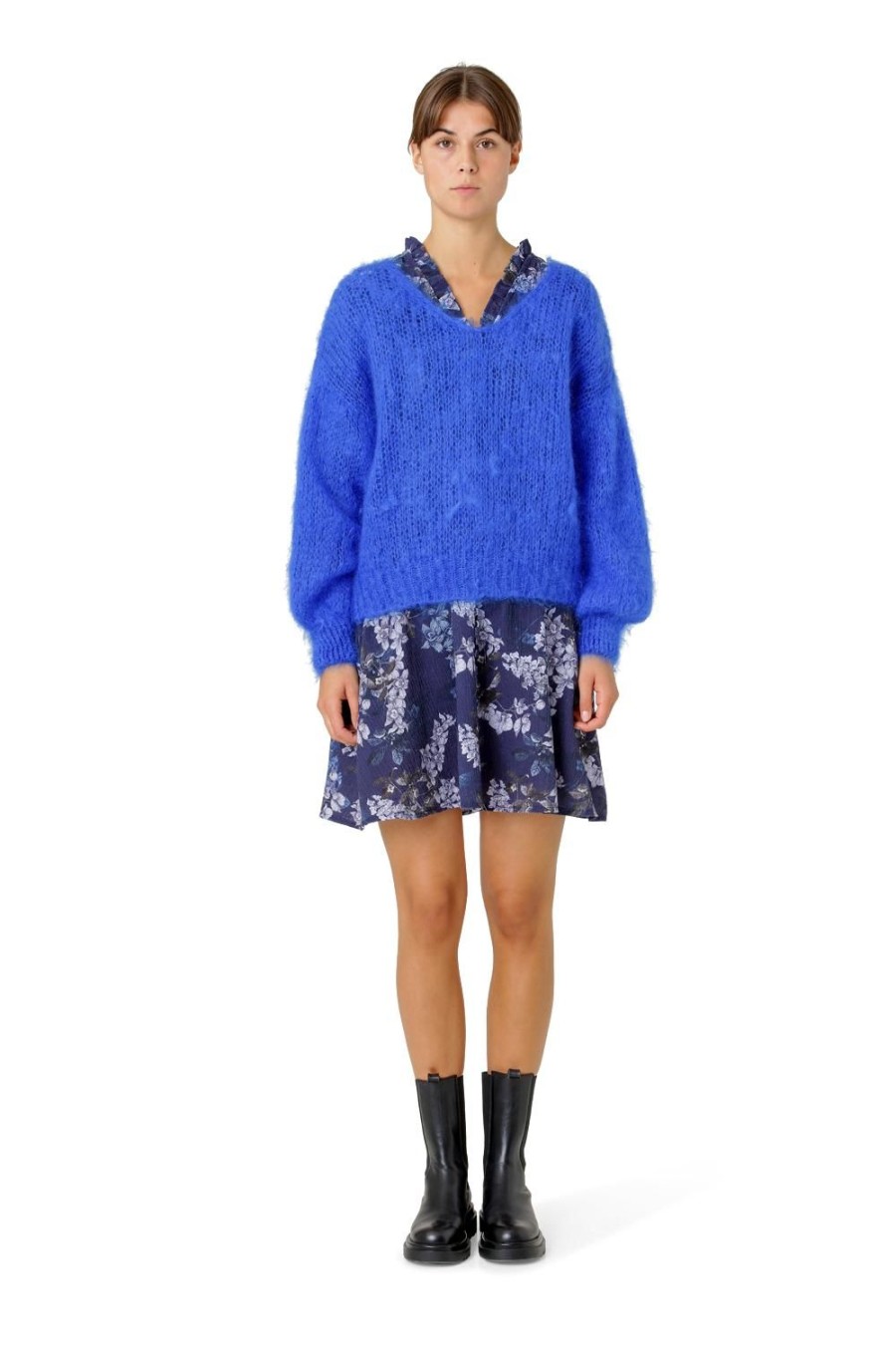 Knitwear | Americandreams Milana Ls Mohair Knit Electric Blue