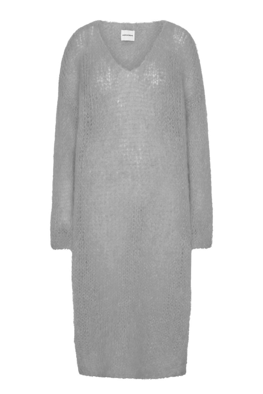 Dresses | Americandreams Camilla V Neck Mohair Dress Grey