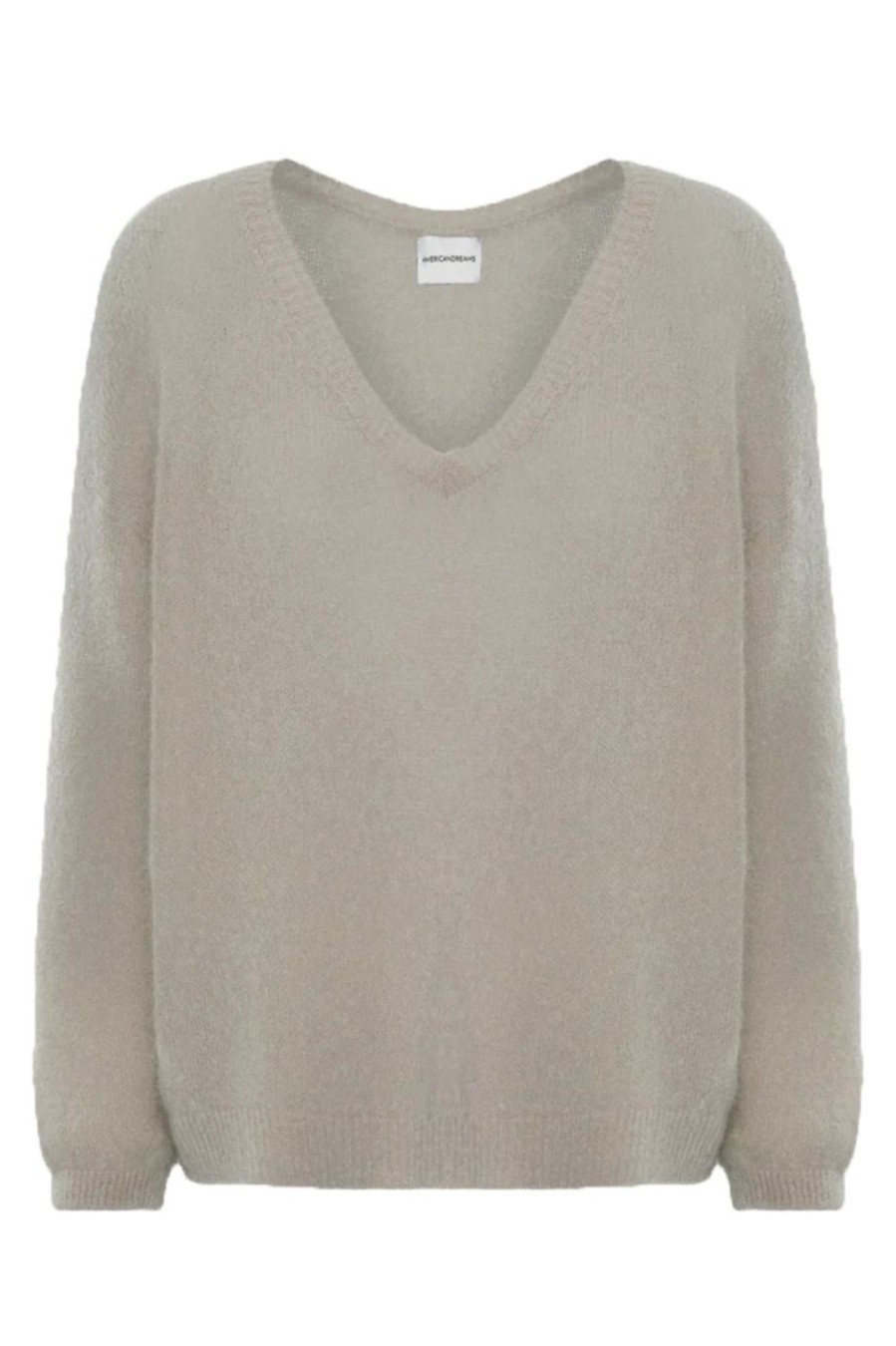 Knitwear | Americandreams Silja V Neck Knit Beige