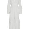 Dresses | Americandreams Umi Long Solid Cotton White