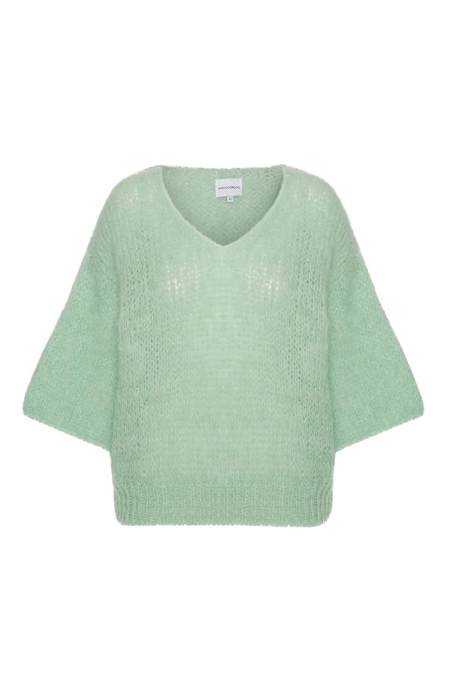 Knitwear | Americandreams Miranda Shortsleeve Pullover Mint Green