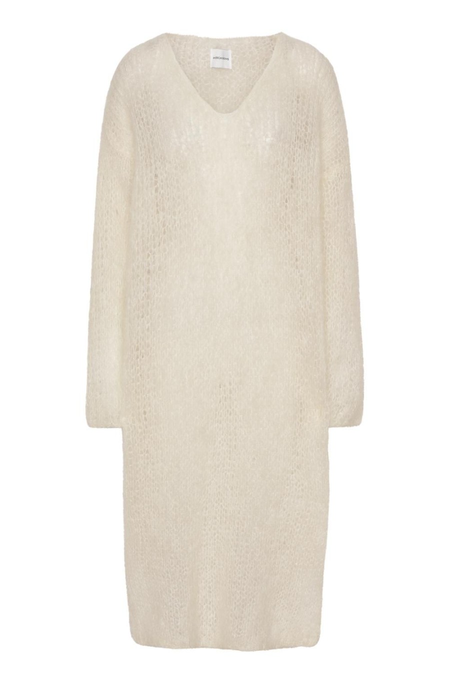 Dresses | Americandreams Camilla V Neck Mohair Dress White