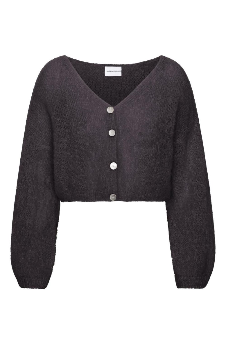 Knitwear | Americandreams Cornelia Cropped Cardigan Black