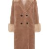 Outerwear | Americandreams Fiona Long Wool Coat Light Brown