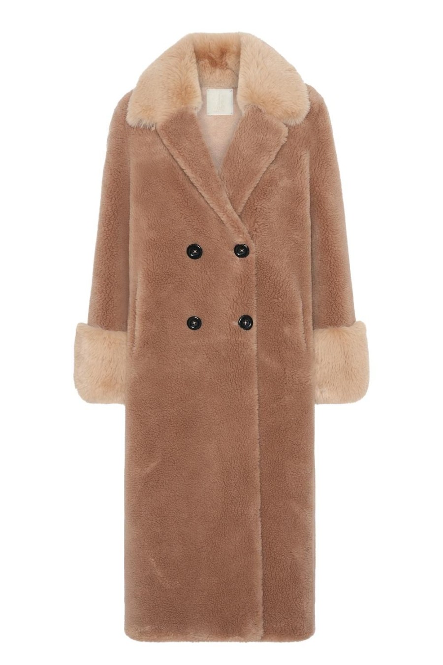 Outerwear | Americandreams Fiona Long Wool Coat Light Brown