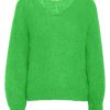 Knitwear | Americandreams Milana Ls Mohair Knit Bright Green