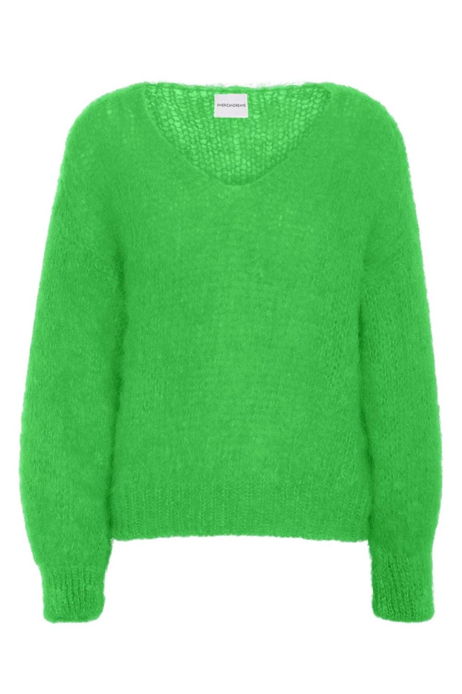 Knitwear | Americandreams Milana Ls Mohair Knit Bright Green