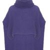 Knitwear | Americandreams Bella Poncho Violet