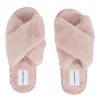 Slippers | Americandreams Lou Faux Fur Slippers Light Pink