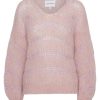 Knitwear | Americandreams Katie Ls Knit Light Pink W/ Light Pink Lurex